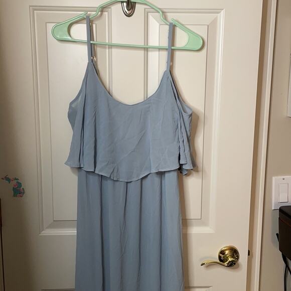 Show Me Your Mumu steel blue Caitlin Maxi dress L - Picture 7 of 8